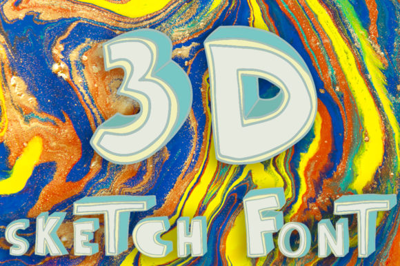 3D Sketch Font: A Stylish Display Typeface for Modern Small Businesses