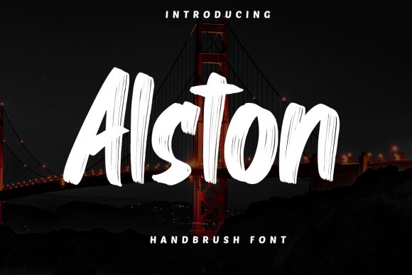 Alston: A Brushed Display Font That Brings Urban Cool to Branding