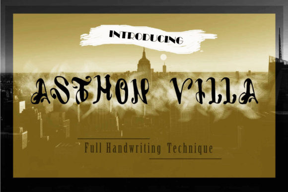 Asthon Villa: A Bold Display Font for Modern Web Design Projects