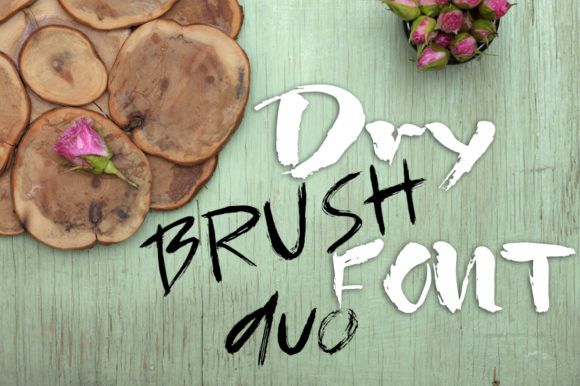 Dry Brush Duo: A Handwritten Display Font for Bold Digital Branding