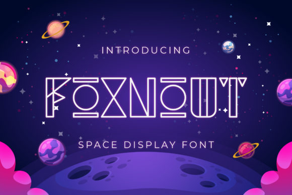 Foxnout: A Futuristic Display Font for Modern Editorial Design