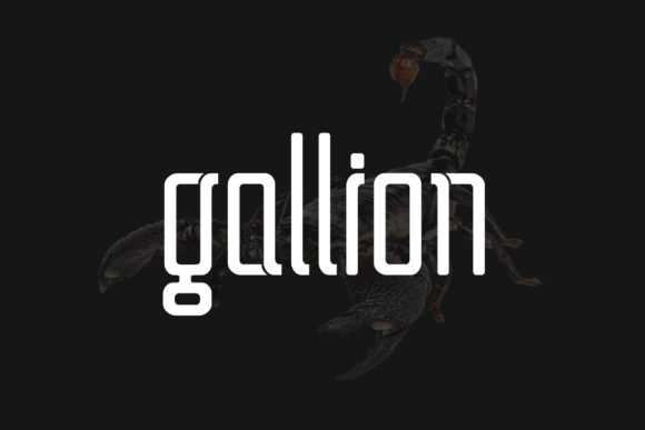 Gallion: A Modern Display Font for Bold Brand Identities