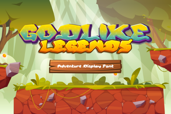 Godlike Legends: A Playful Display Font for Web Designers