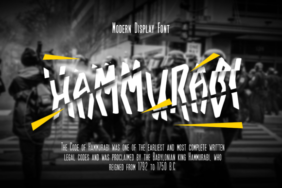 Hammurabi: A Display Font That Elevates Small Business Branding