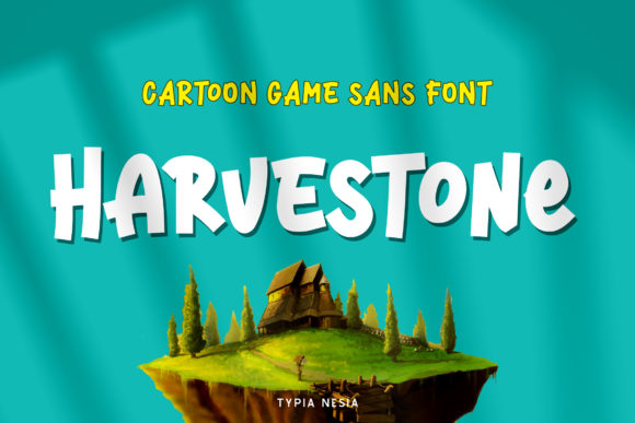 Harvestone: A Playful Display Font for Digital Branding and Web Design