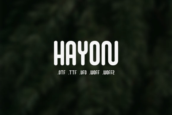 Hayon: A Versatile Display Font for Modern Editorial Design
