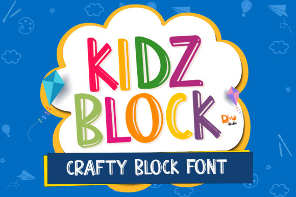 Kidz Block: A Playful Display Font for Engaging Digital Campaigns