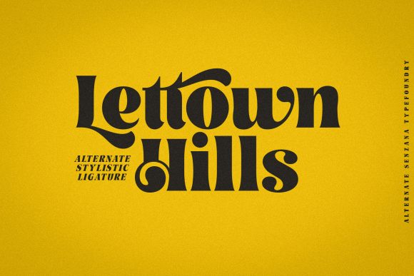 Lettown Hills: A Modern Display Font for Bold Web and Brand Design