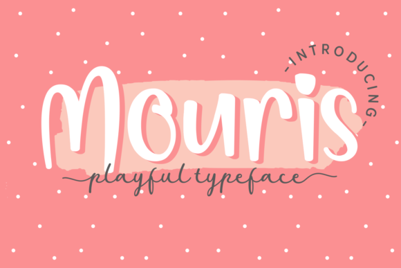 Mouris: A Playful Display Font That Brings Handmade Designs to Life