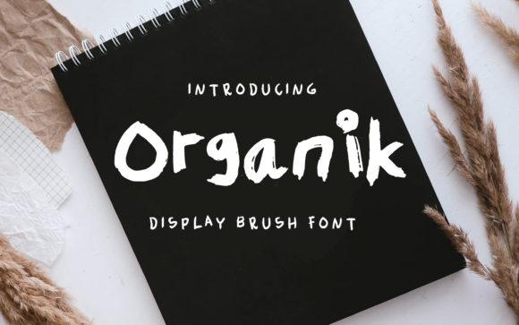 Organik: A Joyful Display Font for Playful Brand Designs