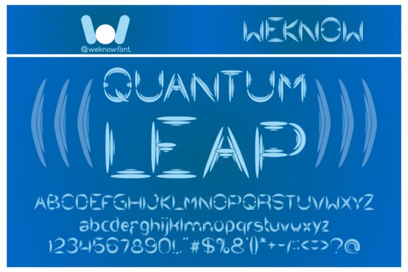 Quantum Leap Font: A Futuristic Display Typeface for Bold Digital Design