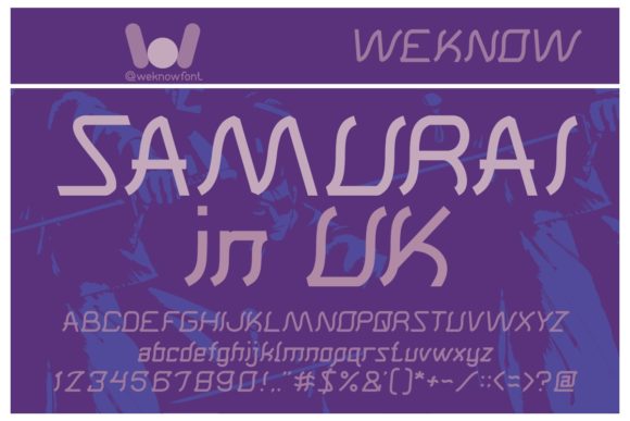Samurai in Uk: A Bold Display Font for Handmade Labels, Invitations, and Creative Packaging