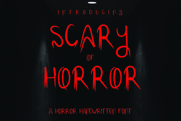 Scary of Horror Font: A Bold Display Typeface for Spooky Branding
