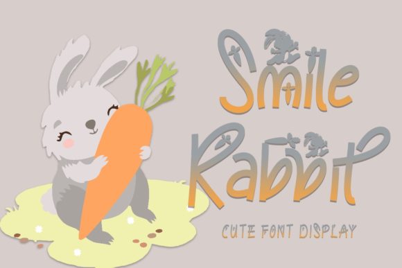 Smile Rabbit: A Cheerful Display Font for Editorial Design Projects