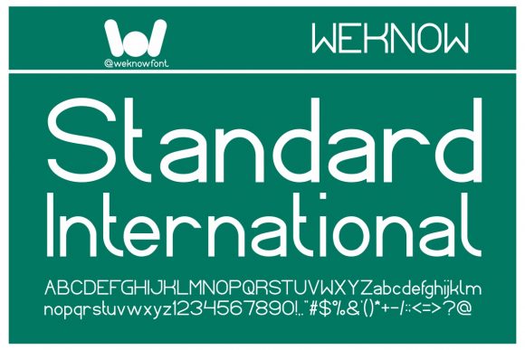 Standard International: A Crisp Display Font for Crafters and Makers