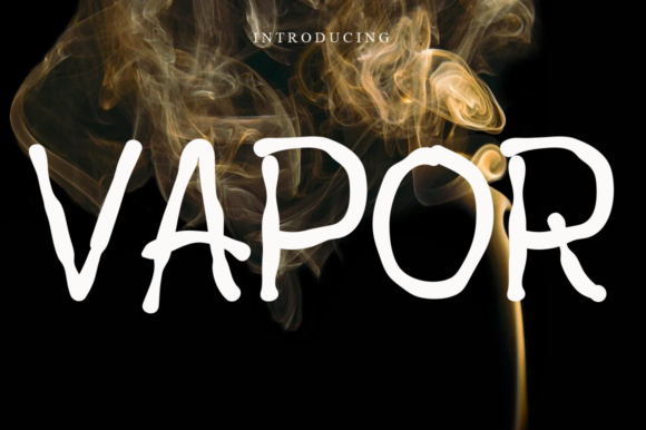 Vapor: A Cool Display Font for Playful Branding Projects