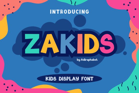Zakids: A Playful Display Font for Bold Branding Projects