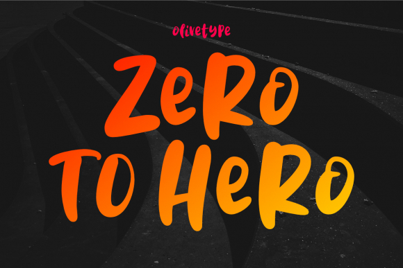 Zero to Hero: A Bold Display Font for Modern Web Design